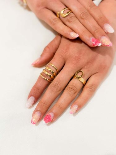Bague multirang dore