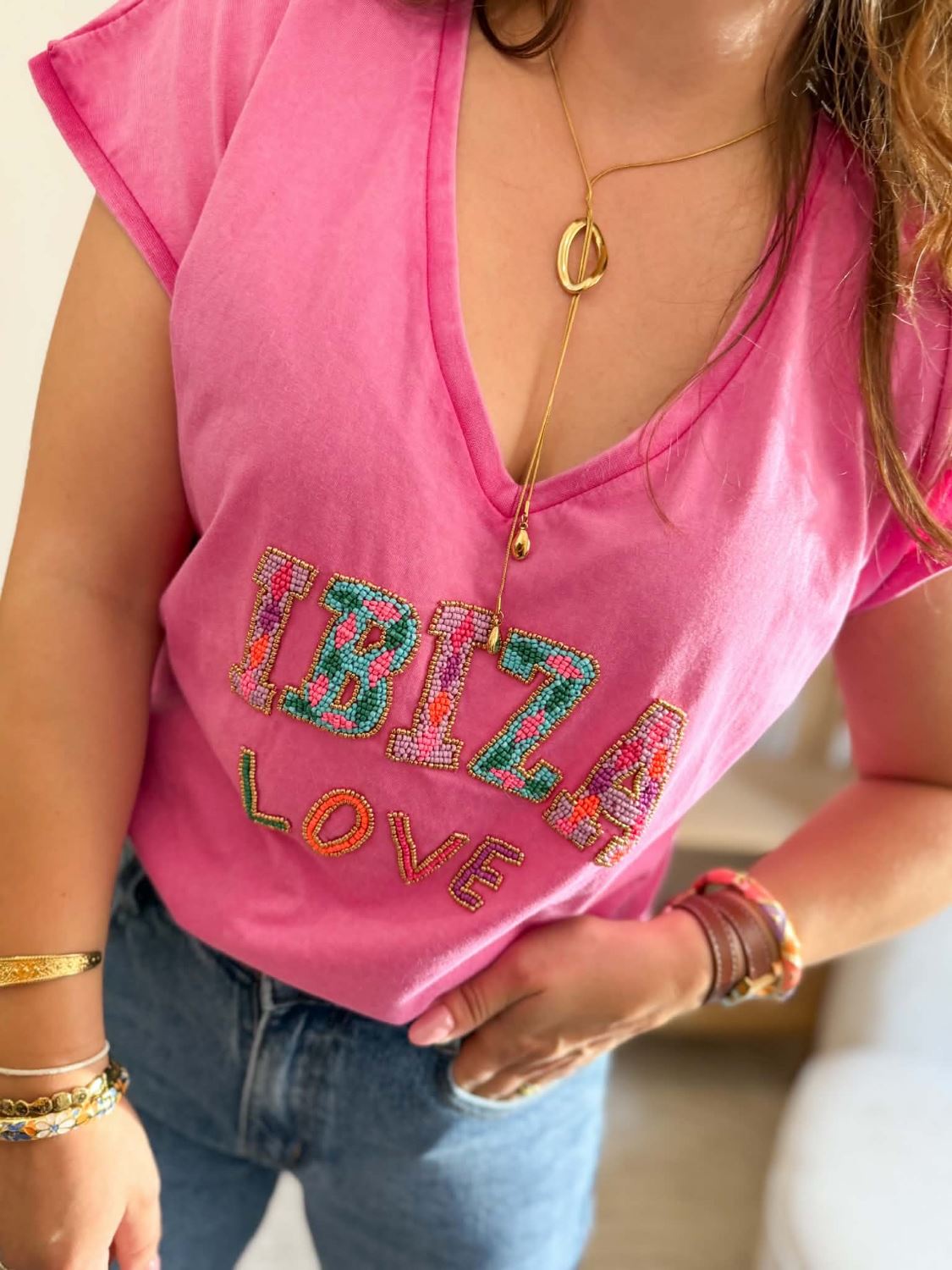 T-shirt Ibiza - Rose
