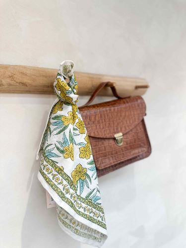 Foulard Jaipur Ocre 50 cm