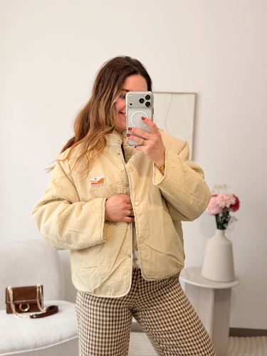 Veste reversible beige