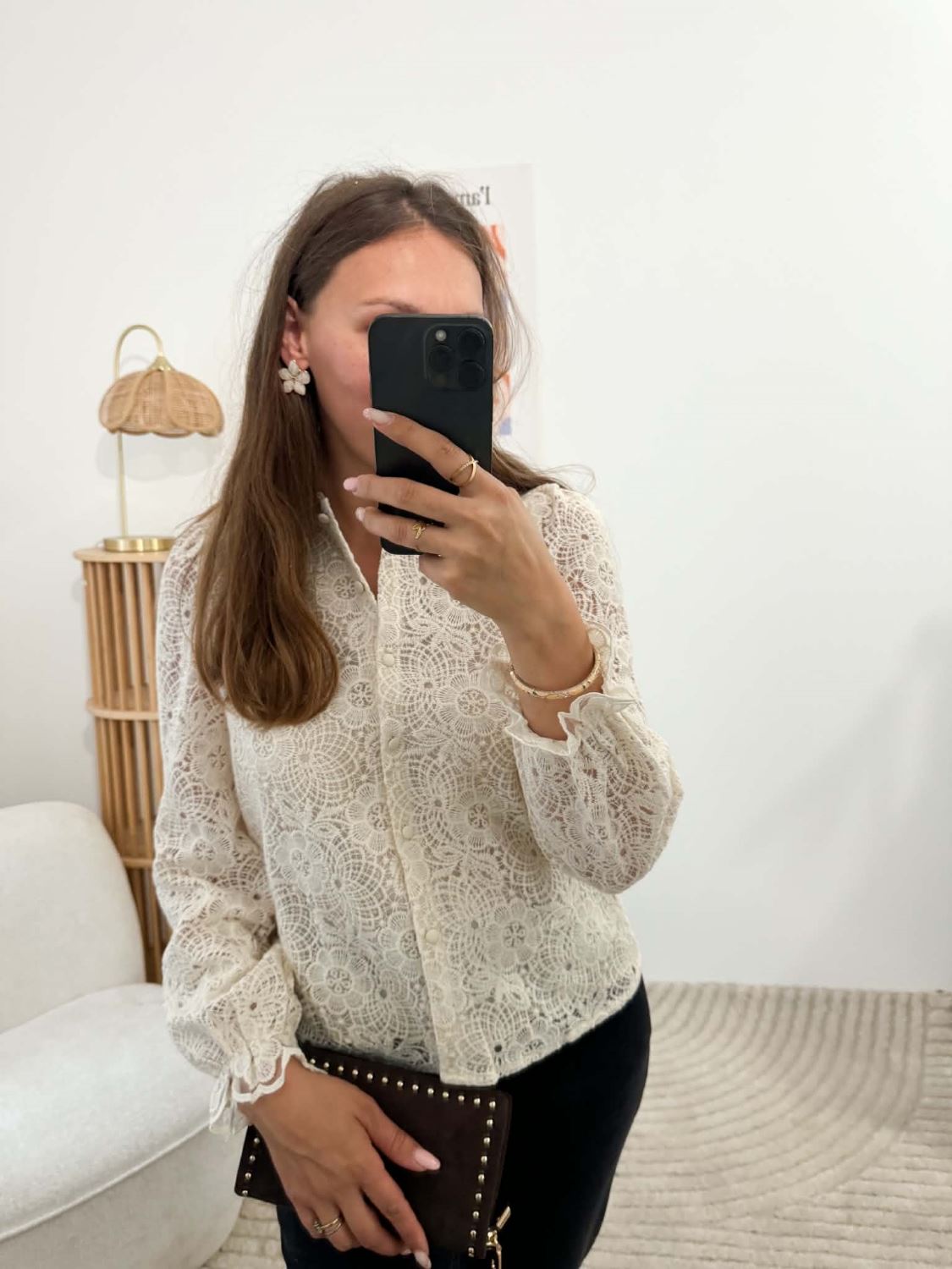 Blouse dentelle agathe