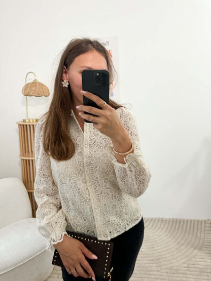 Blouse dentelle agathe