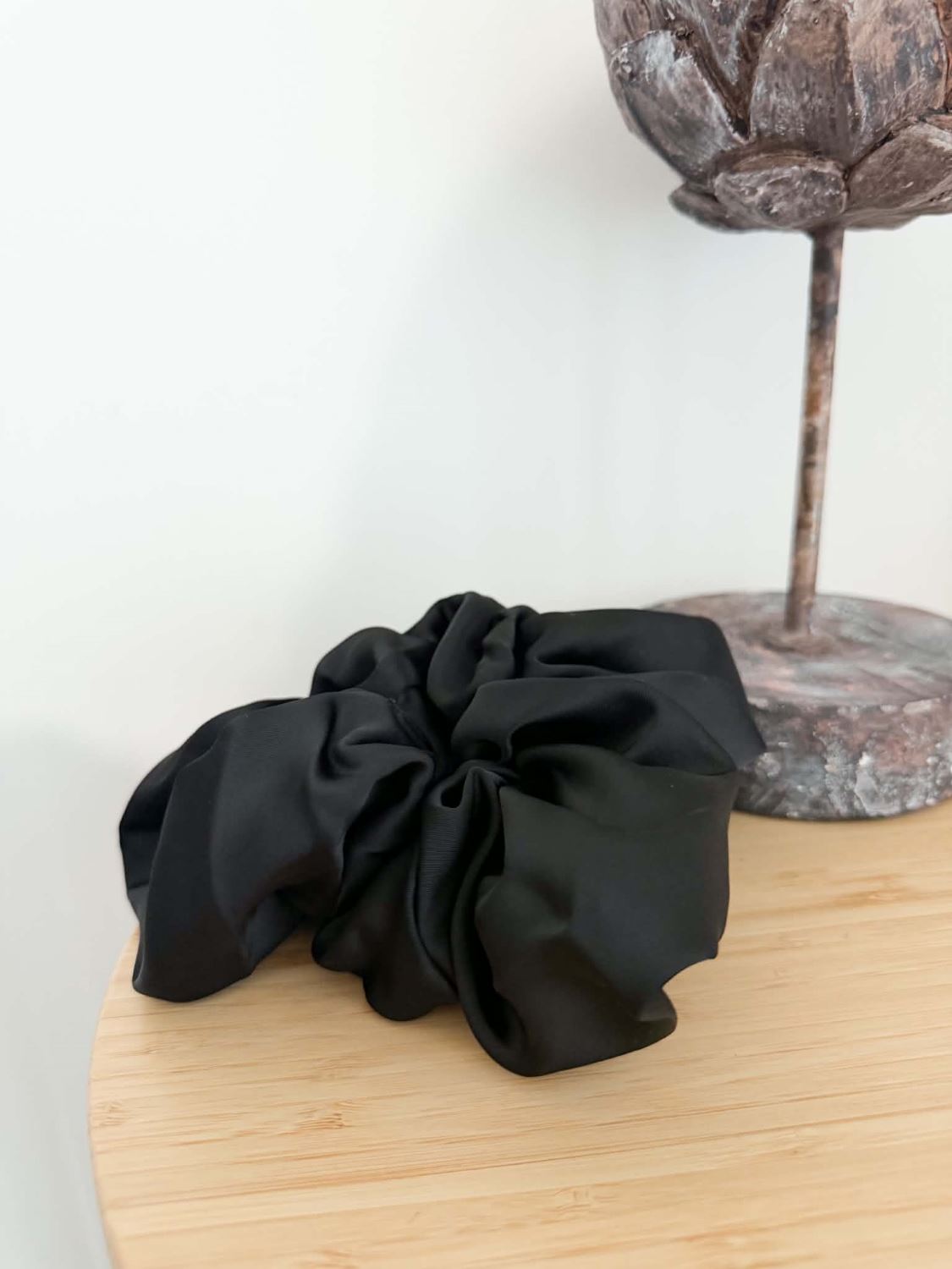 Chouchou satin noir