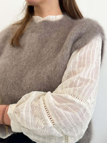 Chemisier bohème broderie