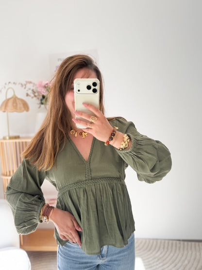 Blouse Flavie - Kaki