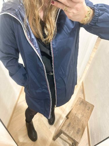 Imperméable rembouré bleu marine