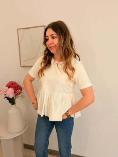 Top Perline - Blanc