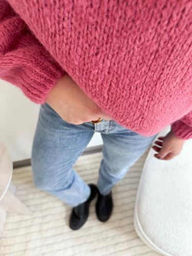 Jean denim brut delavé - Straight