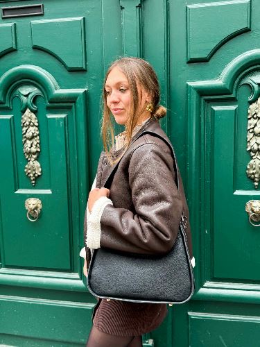 Manteau semili marron