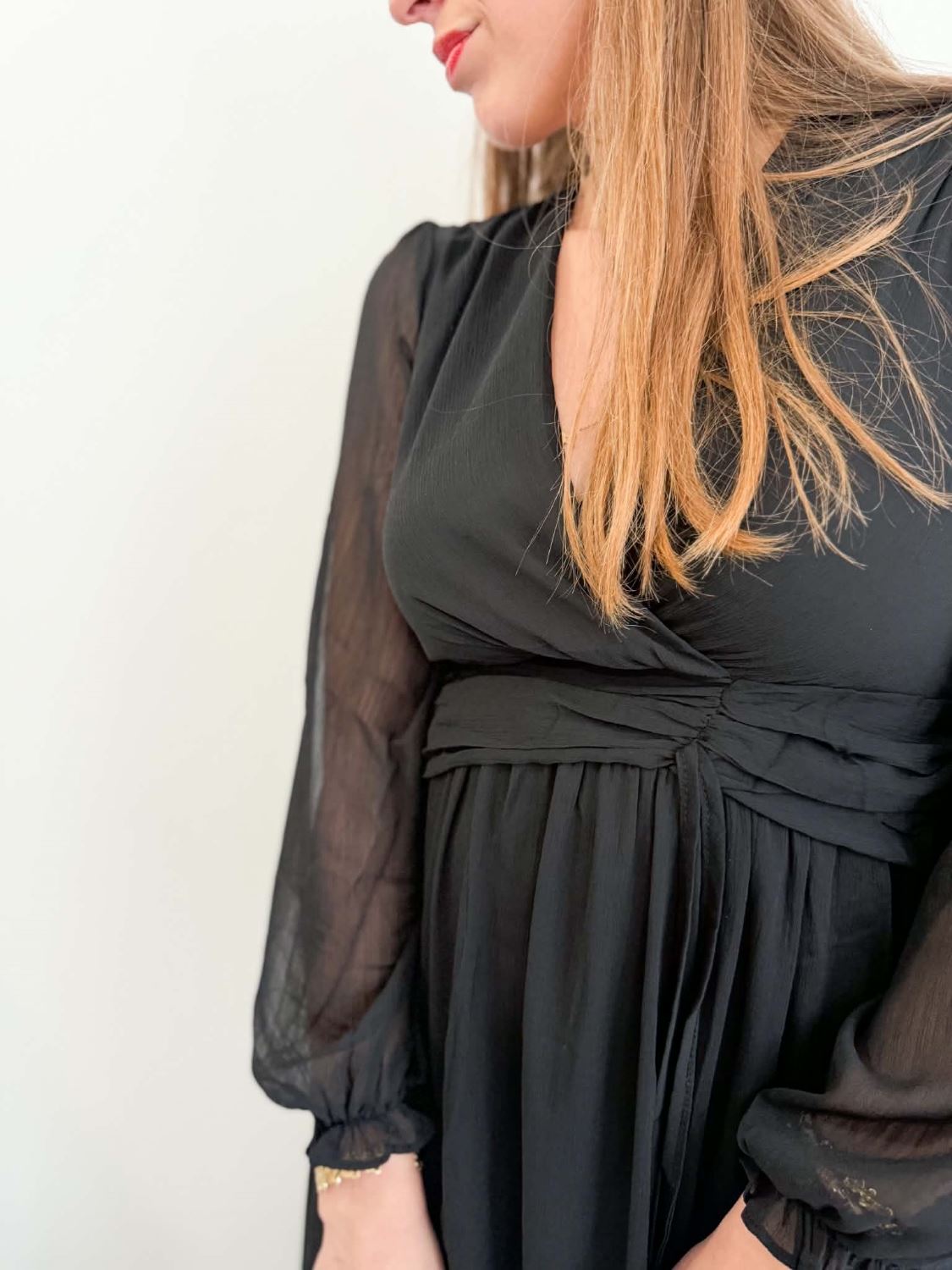 Robe fluide longue - Noir