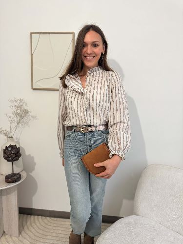 Blouse à lignes - Léna