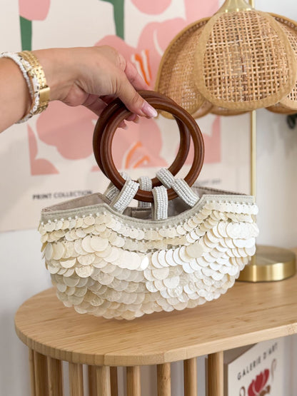Sac sequin nacré