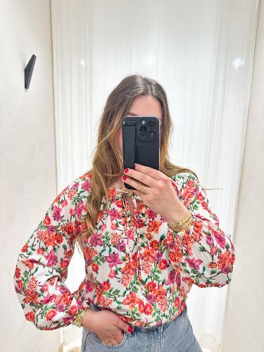 Blouse fleurs