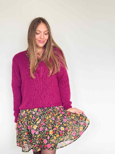 Robe fleurs d automne