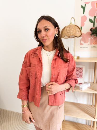 Veste broderie anglaise Lou