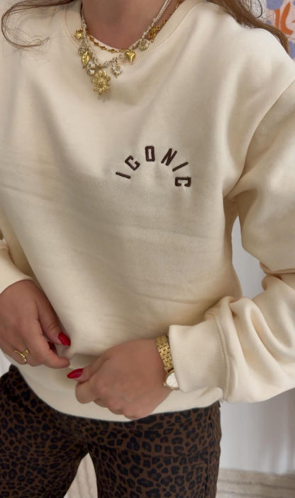 Sweat iconic écru