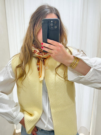 Foulard SCARF fleurs orangées