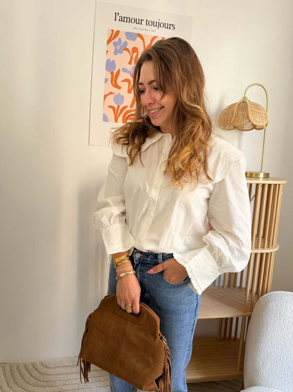 Chemise blanche col - Claudine