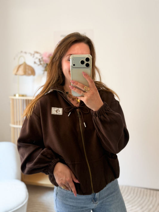 Gilet marron - Peace