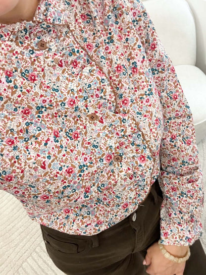 Chemisier imprimée style liberty