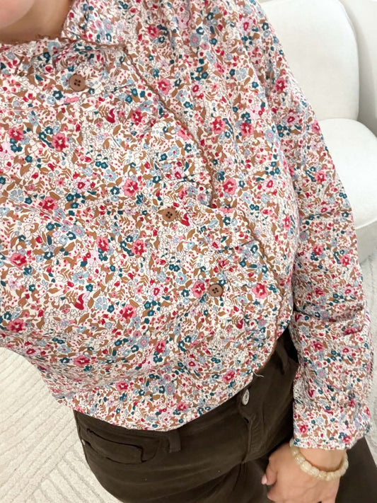 Chemisier imprimée style liberty