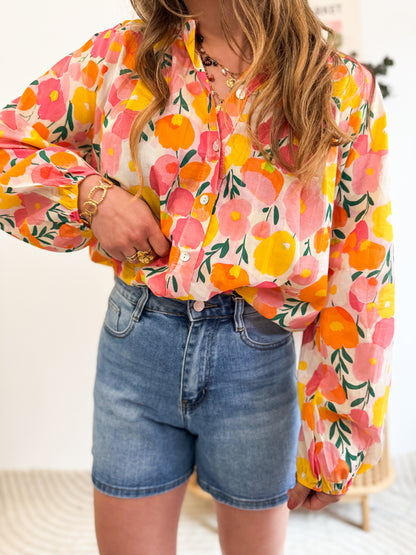 Blouse fleurie