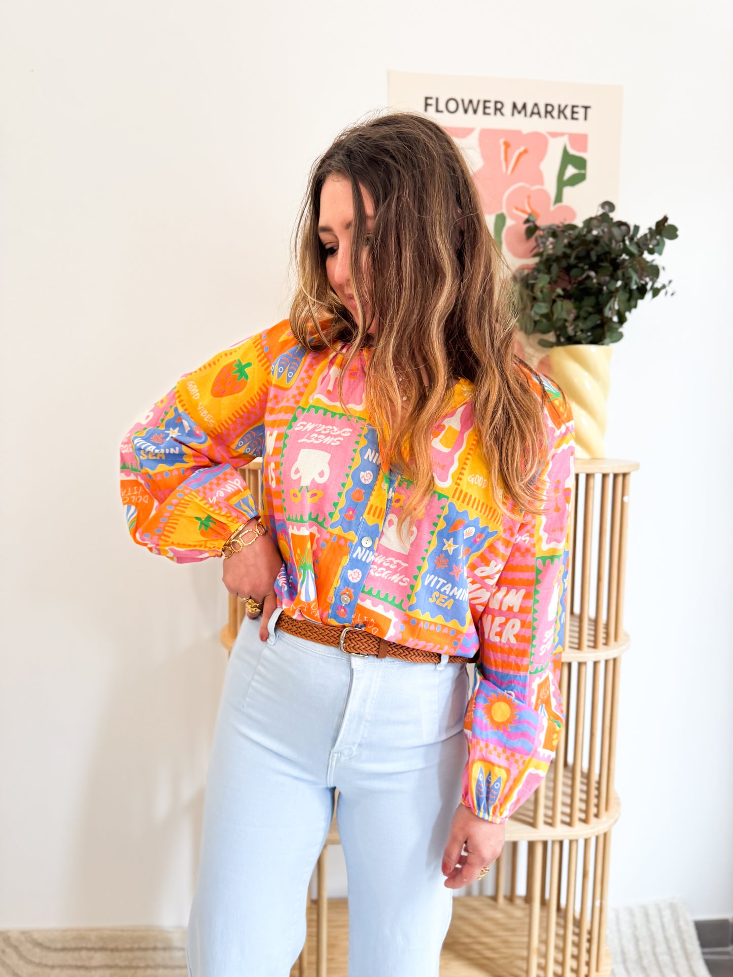 Blouse multicolore