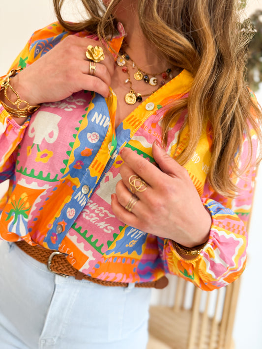 Blouse multicolore