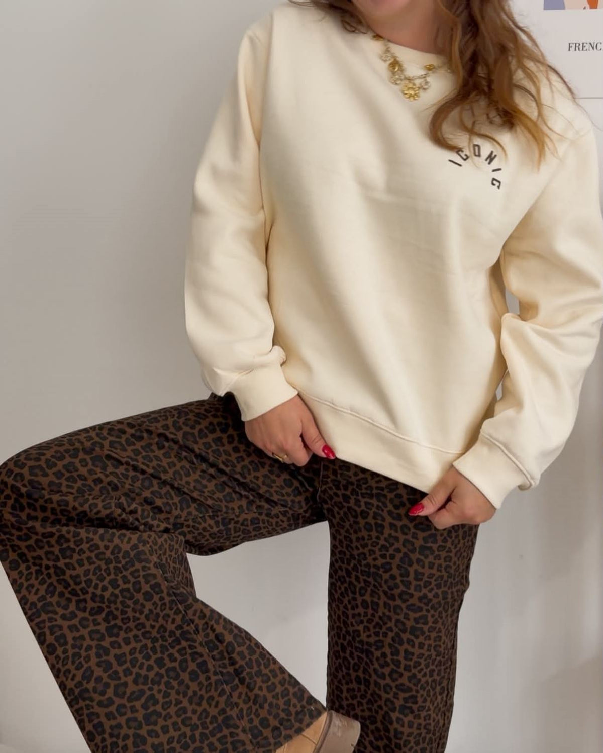 Sweat iconic écru