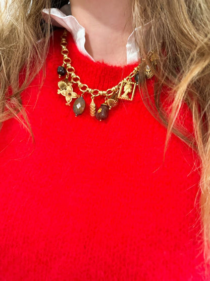 Pull rouge - Kid Mohair