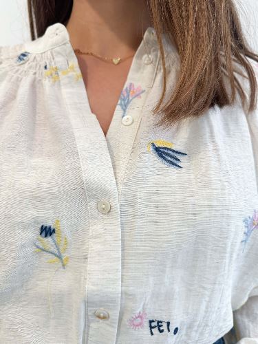 Chemisier broderie