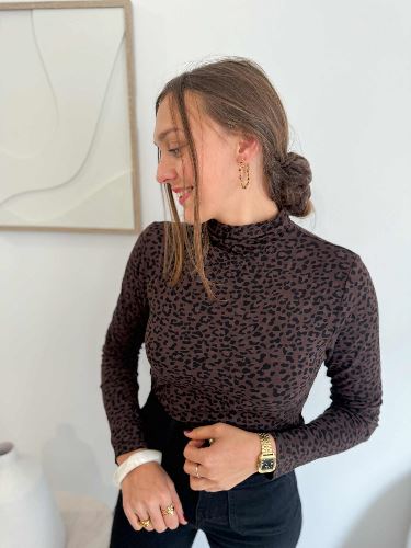 Sous pull leopard