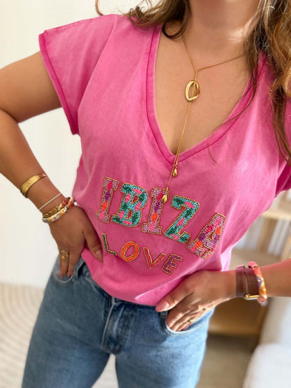 T-shirt Ibiza - Rose