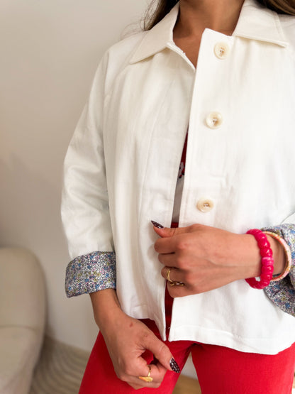 Veste jean blanche