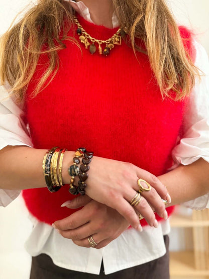 Pull rouge - Kid Mohair