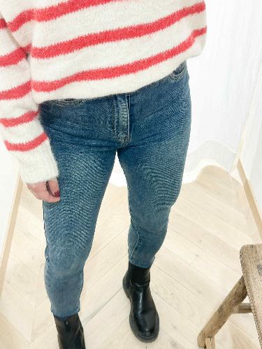 Jean slim denim delavé