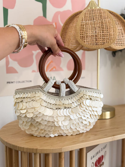Sac sequin nacré