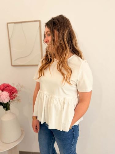 Top Perline - Blanc