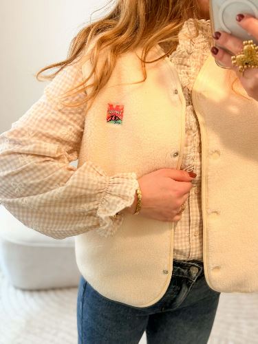 Veste sans manche ecru