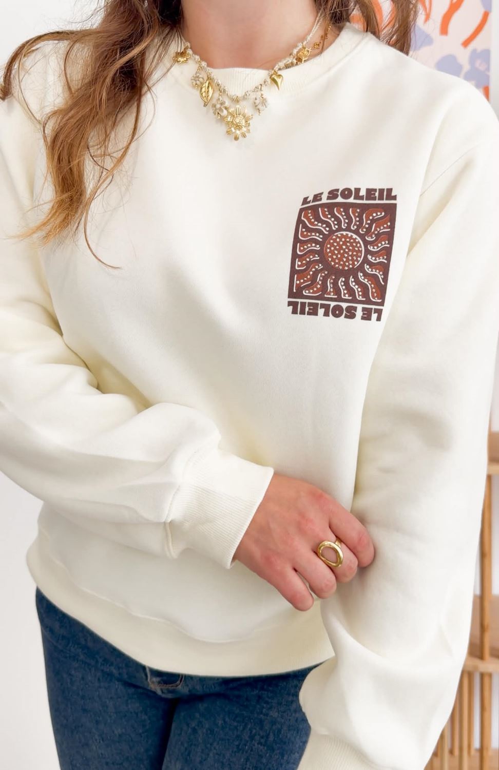 Sweat soleil marron