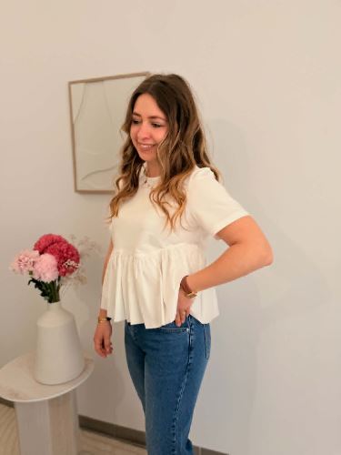 Top Perline - Blanc
