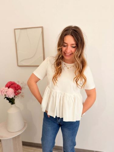 Top Perline - Blanc