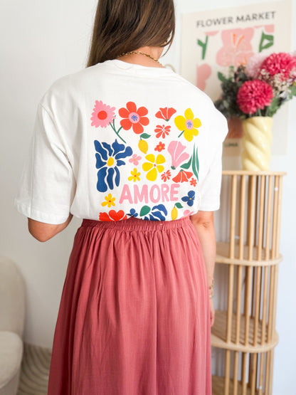 T-shirt Amore flowers
