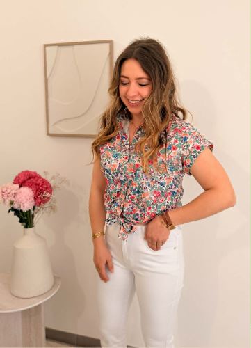 Blouse fleurie