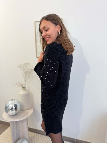 Robe pull à strass