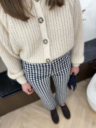 Pantalon vichy - Marine