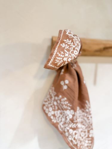 Foulard Mysore bandana Cannelle - 50cm