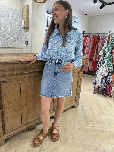 Chemise liberty bleu ciel