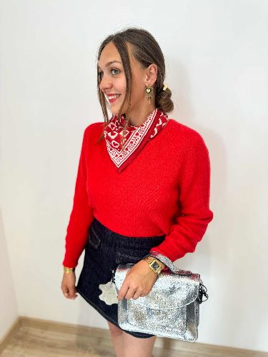 Foulard Coeur Rubis 50 cm