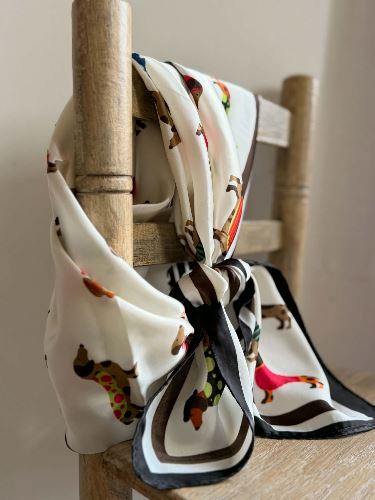 Foulard carré Teckel
